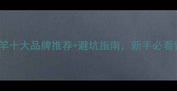 图片 全网实测！钓鱼竿十大品牌推荐+避坑指南，新手必看钓鱼竿选购攻略2