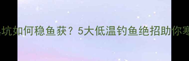 图片 气温骤降黑坑如何稳鱼获？5大低温钓鱼绝招助你寒冬钓大鱼2