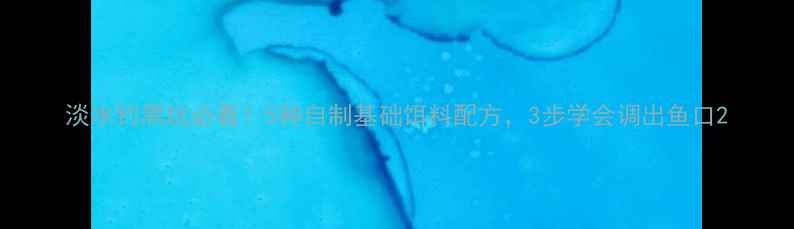 图片 淡水钓黑坑必看！5种自制基础饵料配方，3步学会调出鱼口2