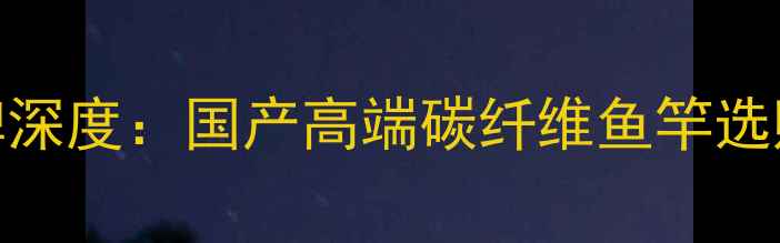 图片 逸水鱼竿品牌深度：国产高端碳纤维鱼竿选购与垂钓指南