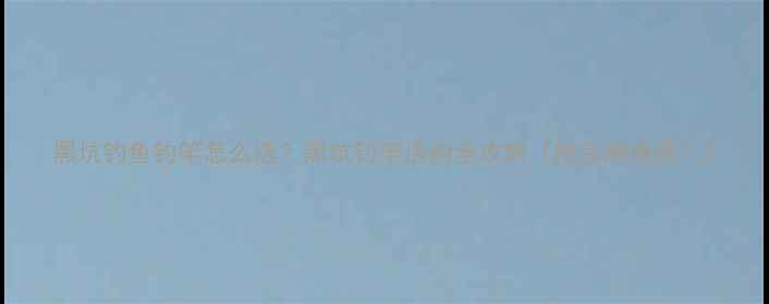 图片 黑坑钓鱼钓竿怎么选？黑坑钓竿选购全攻略（附品牌推荐）2