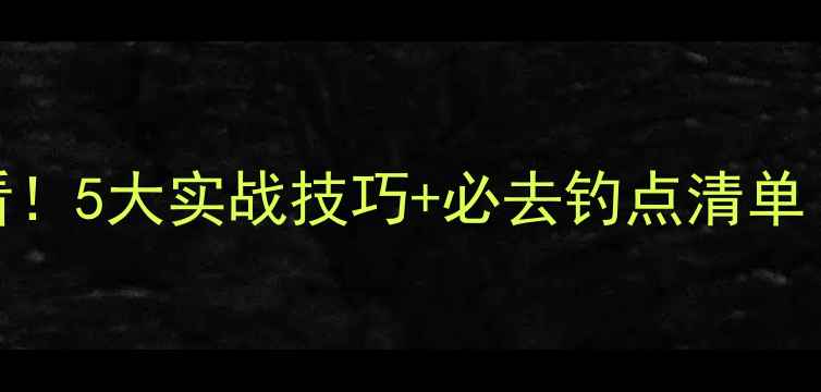 图片 🌟澳洲钓鲤鱼新手必看！5大实战技巧+必去钓点清单（附本地人私藏攻略）
