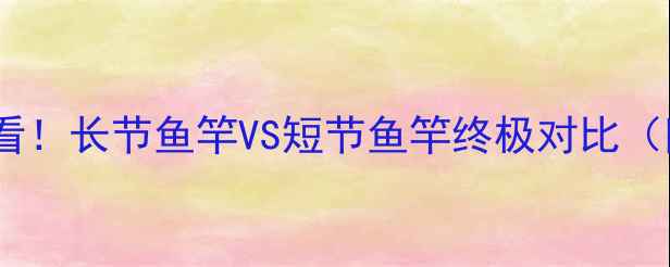 图片 🎣垂钓新手必看！长节鱼竿VS短节鱼竿终极对比（附选购攻略）2