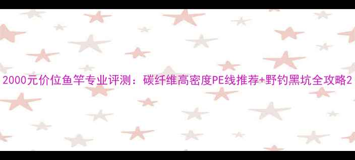 图片 2000元价位鱼竿专业评测：碳纤维高密度PE线推荐+野钓黑坑全攻略2