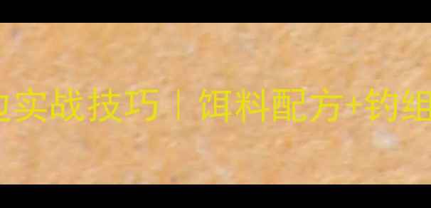 图片 冬季黑坑鲫鱼溜边实战技巧｜饵料配方+钓组配置+精准控鱼全