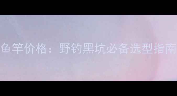 图片 十三米超长鱼竿价格：野钓黑坑必备选型指南与避坑建议