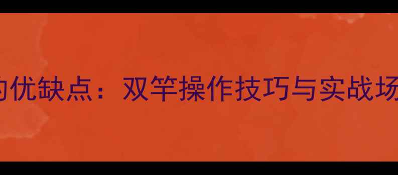 图片 双竿钓鱼的优缺点：双竿操作技巧与实战场景全攻略2