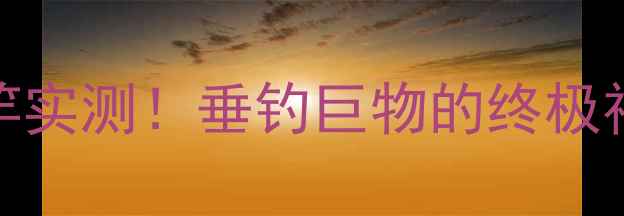 图片 名伦57米超长鲩鱼竿实测！垂钓巨物的终极神器，新手必看攻略