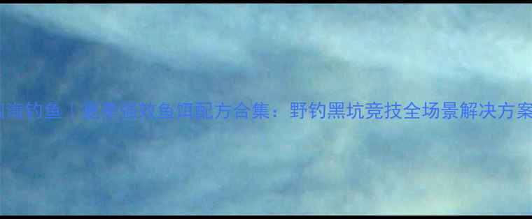 图片 四海钓鱼｜夏季强效鱼饵配方合集：野钓黑坑竞技全场景解决方案1