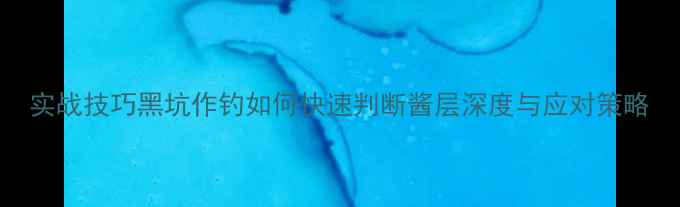 图片 实战技巧黑坑作钓如何快速判断酱层深度与应对策略
