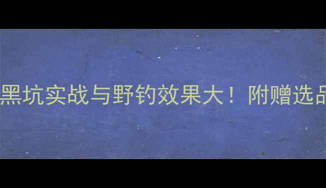 图片 打天下鱼饵评测：黑坑实战与野钓效果大！附赠选品指南与避坑技巧1