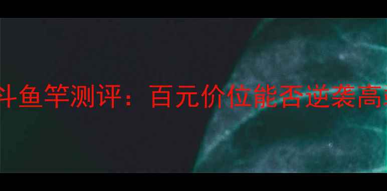 图片 本汀魔裟斗鱼竿测评：百元价位能否逆袭高端市场？1