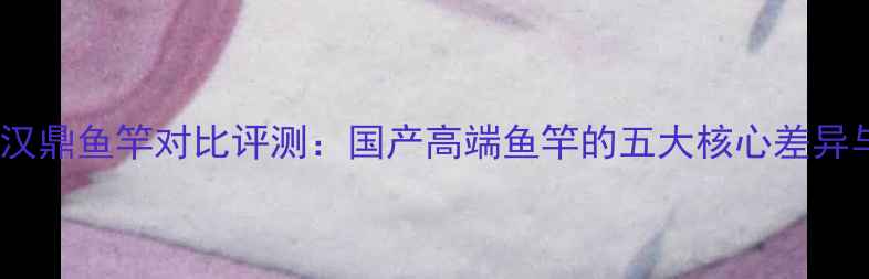 图片 深度东澳VS汉鼎鱼竿对比评测：国产高端鱼竿的五大核心差异与选购指南1