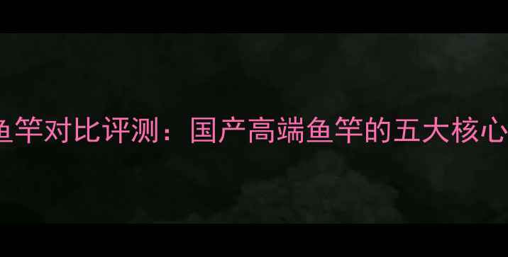 图片 深度东澳VS汉鼎鱼竿对比评测：国产高端鱼竿的五大核心差异与选购指南2