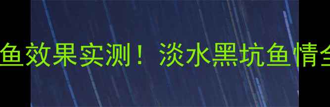 图片 牛奶拌饵钓鱼效果实测！淡水黑坑鱼情全+万能配方