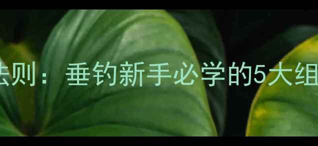 图片 红虫饵料搭配黄金法则：垂钓新手必学的5大组合策略与实战技巧1
