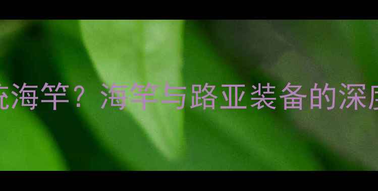 图片 路亚钓法能否替代传统海竿？海竿与路亚装备的深度对比与实战应用指南