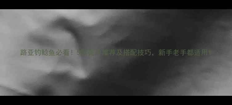图片 路亚钓鲶鱼必看！5款亮片推荐及搭配技巧，新手老手都适用1