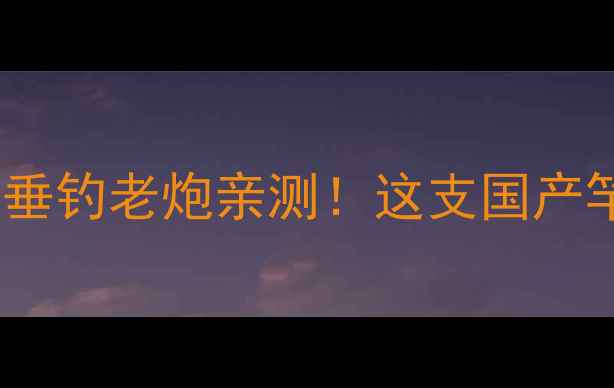 图片 达瓦霸璃亚鱼竿评测｜垂钓老炮亲测！这支国产竿凭什么成野钓神器？1