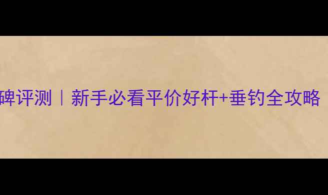 图片 迪卡侬钓鱼竿口碑评测｜新手必看平价好杆+垂钓全攻略（附避坑指南）1