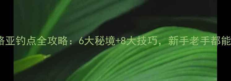 图片 长兴岛路亚钓点全攻略：6大秘境+8大技巧，新手老手都能爆护！1