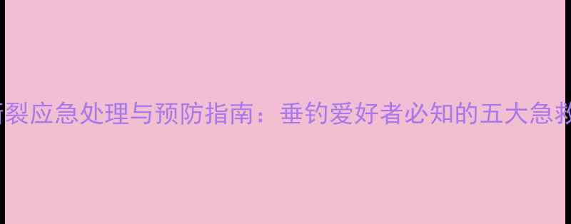 图片 鱼竿断裂应急处理与预防指南：垂钓爱好者必知的五大急救技巧1