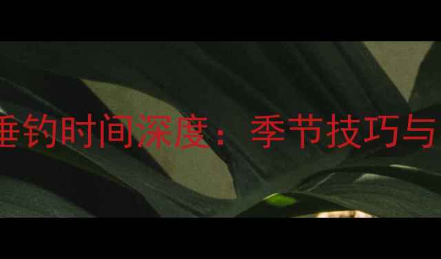 图片 鲤鱼最佳垂钓时间深度：季节技巧与实战指南2