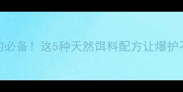 图片 鲫鱼垂钓必备！这5种天然饵料配方让爆护不是梦🎣