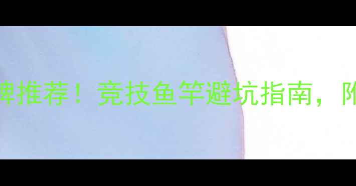 图片 黑坑专用rods十大品牌推荐！竞技鱼竿避坑指南，附详细测评与选购技巧