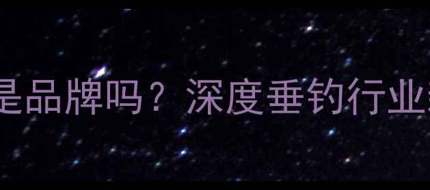 图片 黑坑大师是品牌吗？深度垂钓行业新兴品牌1