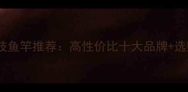 图片 黑坑竞技鱼竿推荐：高性价比十大品牌+选购指南1