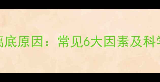 图片 黑坑鲫鱼离底原因：常见6大因素及科学应对策略