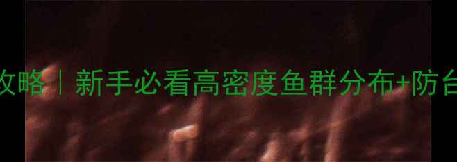 图片 龙穴岛野钓攻略｜新手必看高密度鱼群分布+防台风钓点指南