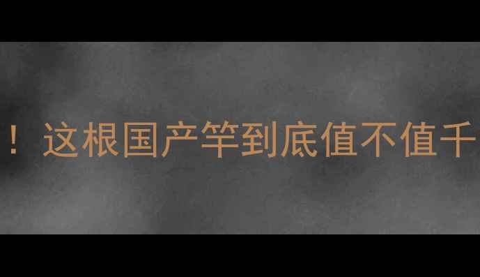 图片 🌟圣悦鱼竿测评实测3个月！这根国产竿到底值不值千元？新手必看避坑指南🎣1