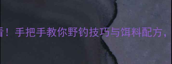 图片 🌟春季野钓玉米必看！手把手教你野钓技巧与饵料配方，爆护秘籍来了！🎣1