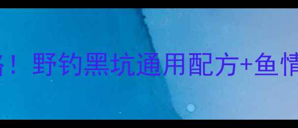 图片 🌾新手必看玉米饵料制作全攻略！野钓黑坑通用配方+鱼情判断技巧，附赠防霉保存秘籍1