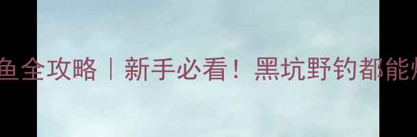 图片 🎣小麦饵料钓大鱼全攻略｜新手必看！黑坑野钓都能爆护的黄金配方1