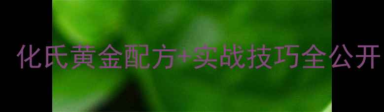 图片 🎣秋季鲤鱼必杀技！化氏黄金配方+实战技巧全公开，爆护秘籍速存！1