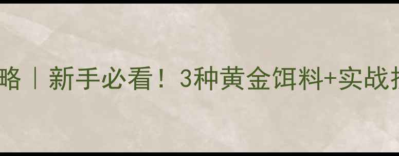 图片 🔥大河夜钓鲶鱼攻略｜新手必看！3种黄金饵料+实战技巧，一网打尽！2